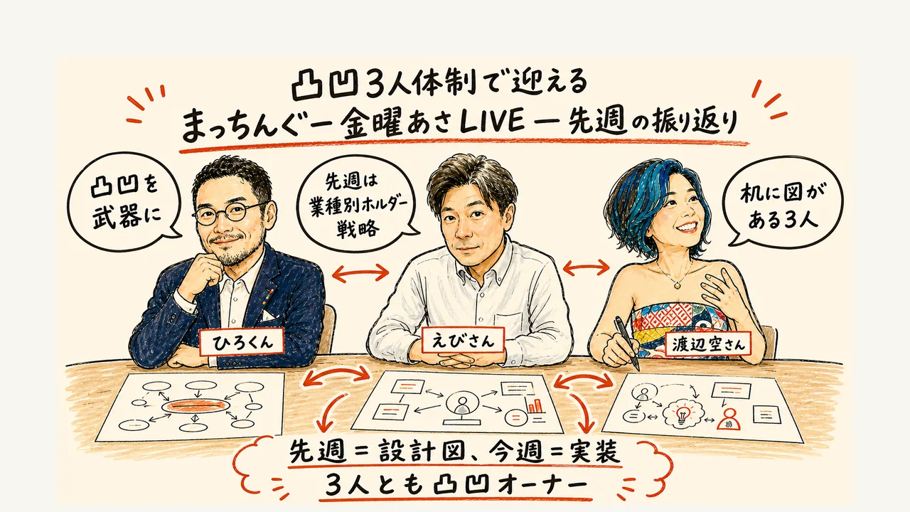 凸凹3人体制の金曜あさLIVE