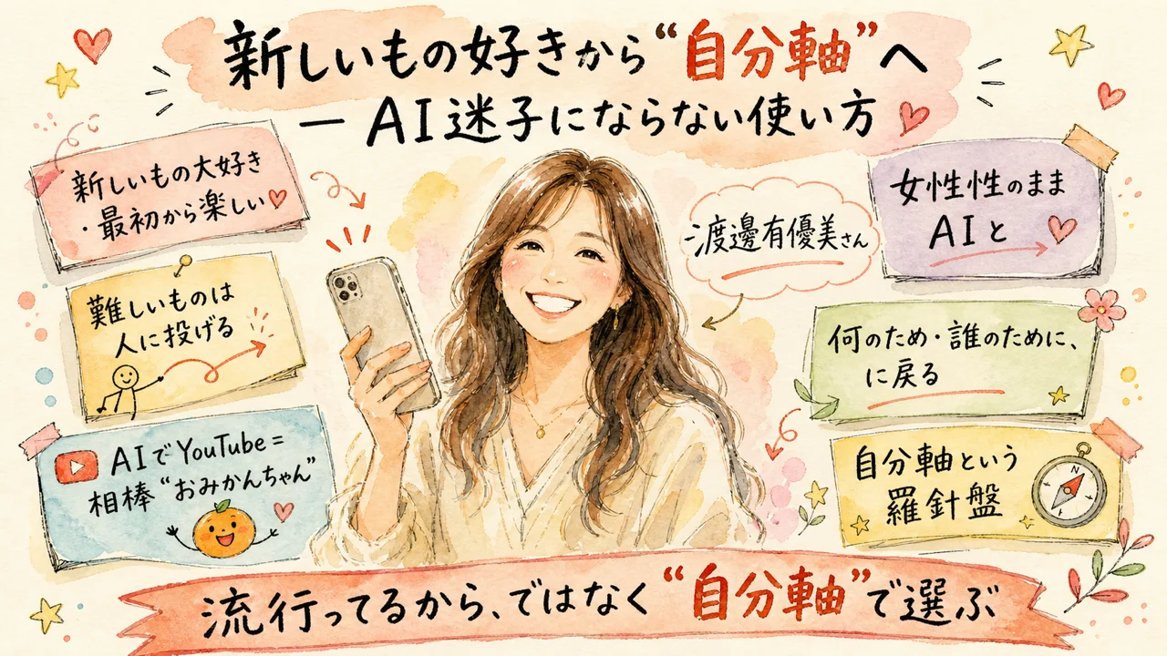 新しいもの好きから自分軸へ AI迷子にならない使い方