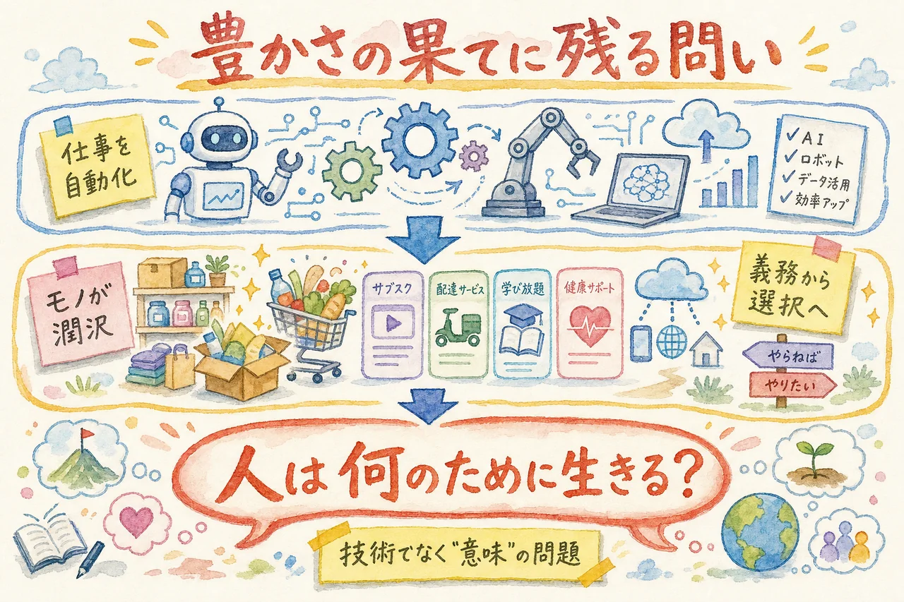 豊かさの先に残る意味の問い