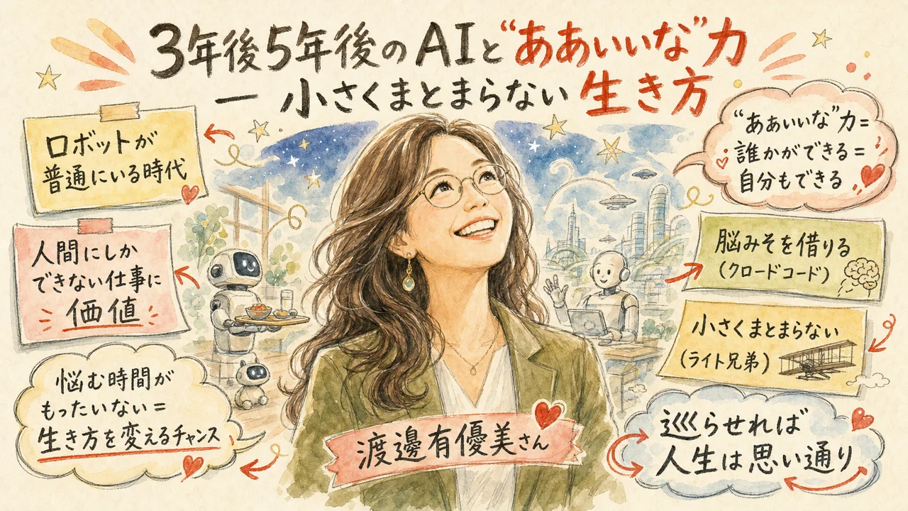 3年後5年後のAIとああいいな力 小さくまとまらない生き方