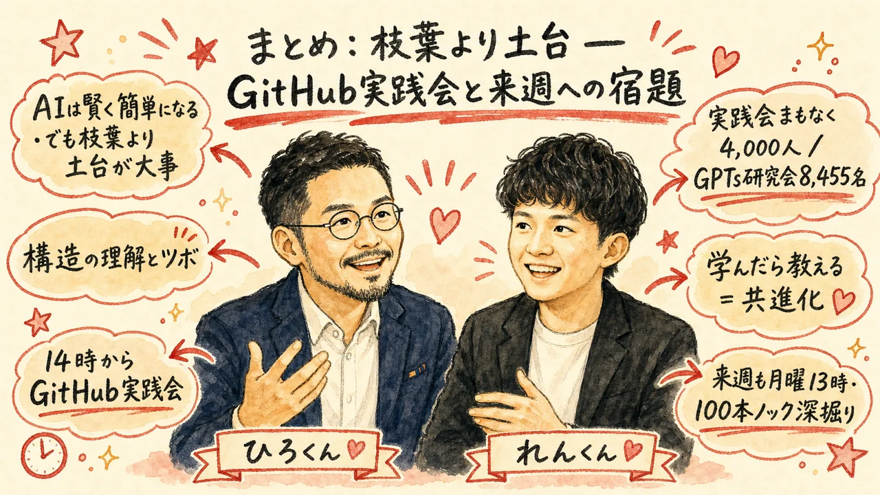 枝葉より土台 GitHub実践会と来週への宿題