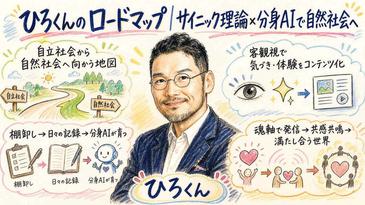 ひろくんのロードマップ｜サイニック理論×分身AIで自然社会へ