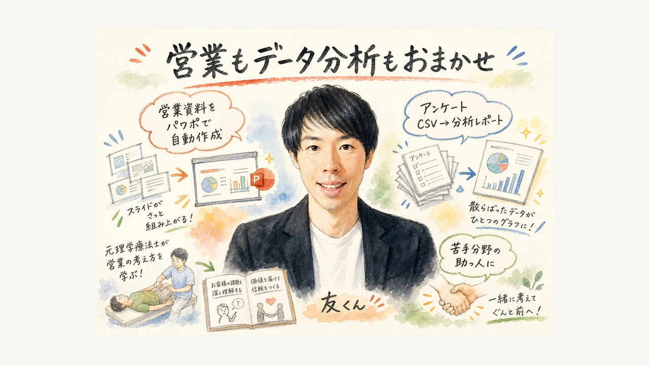 営業もデータ分析もおまかせ