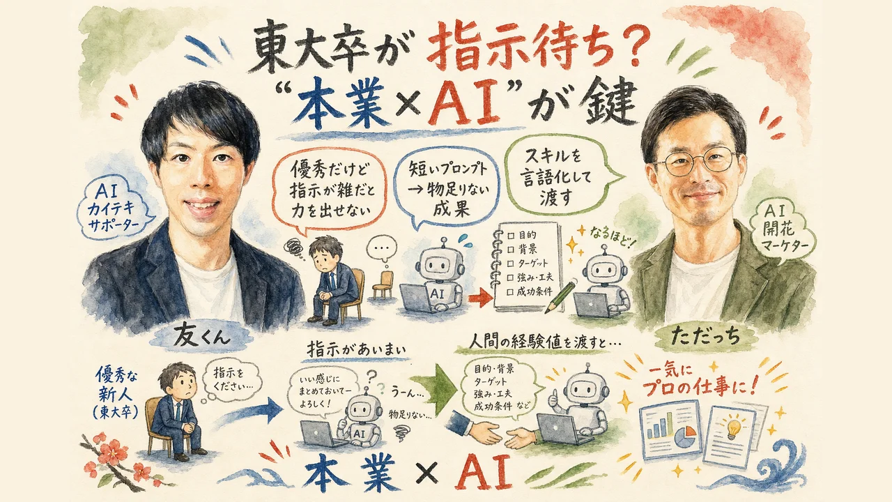 東大卒が指示待ち 本業×AIが鍵