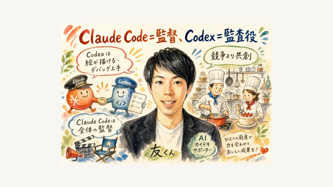 Claude Code監督 Codex監査役
