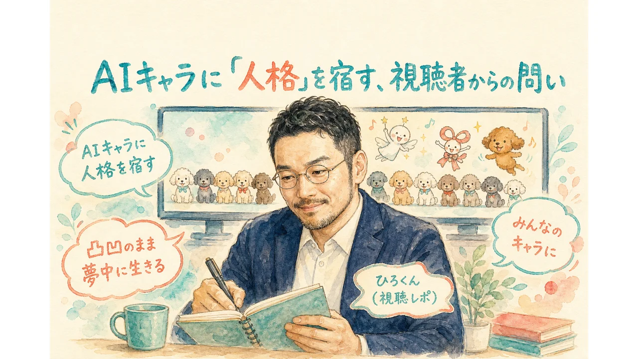 ひろくんコラム挿絵(視聴者目線グラレコ)