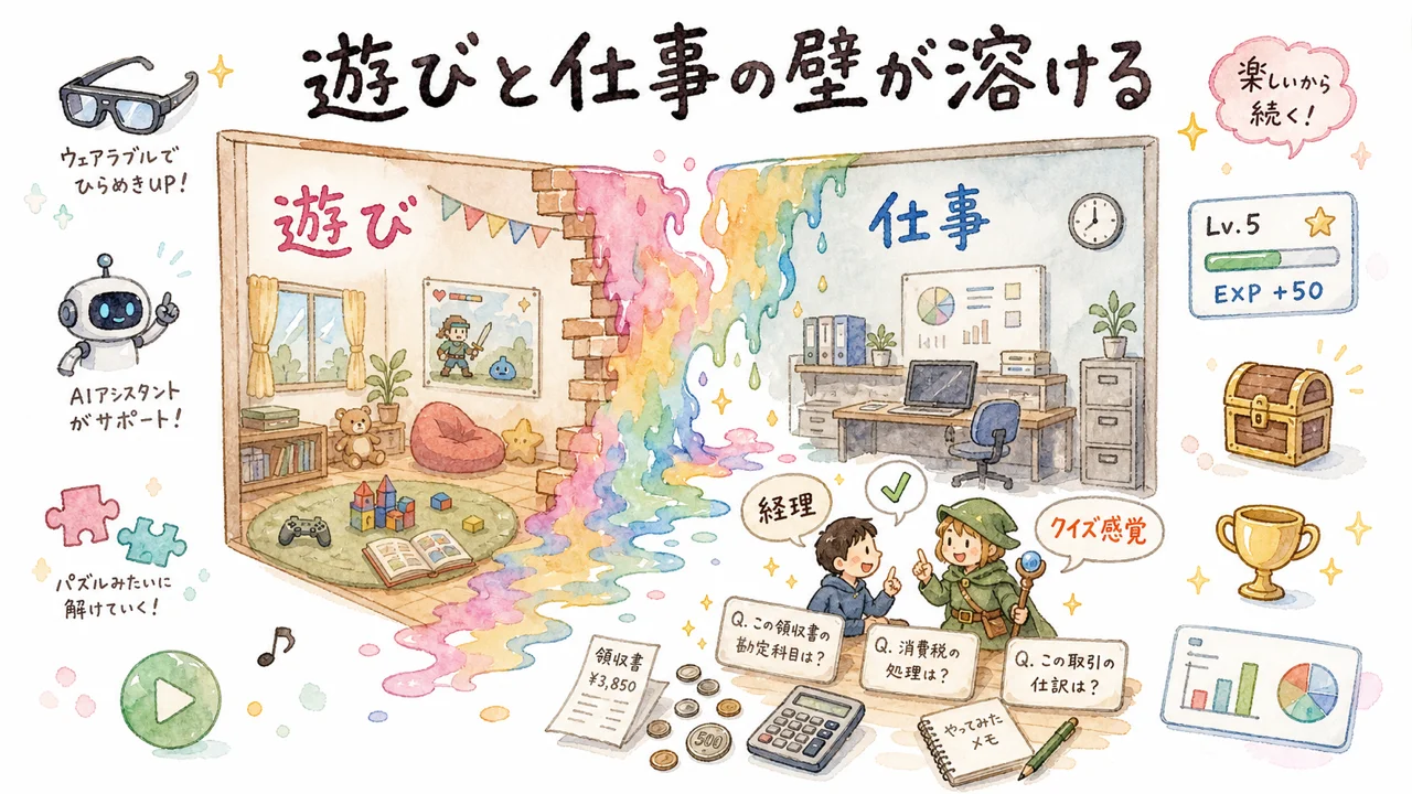 遊びと仕事の壁が溶ける図解