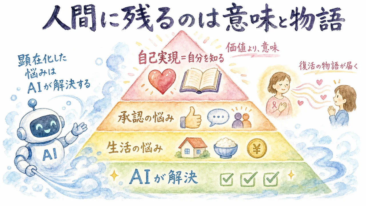 顕在化した悩みはAIが解決する図解