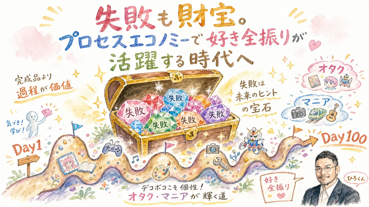 失敗も財宝プロセスエコノミーの図解