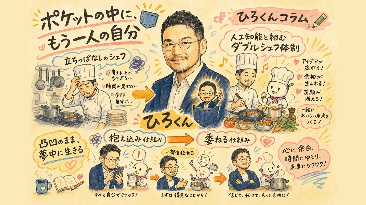 ひろくんコラム図解：ポケットの中に、もう一人の自分