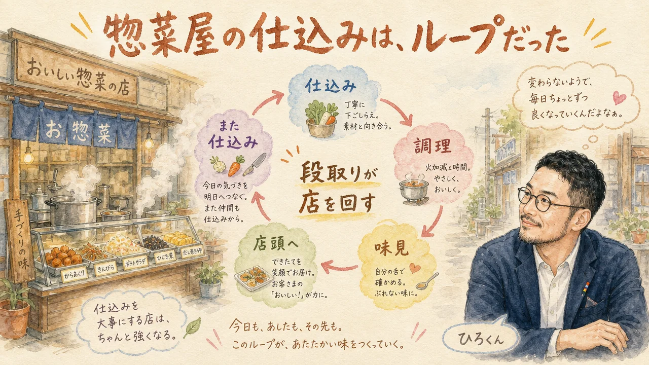 惣菜屋の仕込み——段取りが店を回す