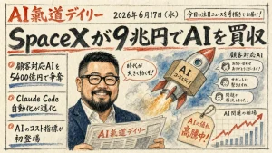 AI氣道デイリー 2026年6月17日 新聞風アイキャッチ