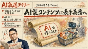AI氣道デイリー 2026年6月11日号 新聞風アイキャッチ
