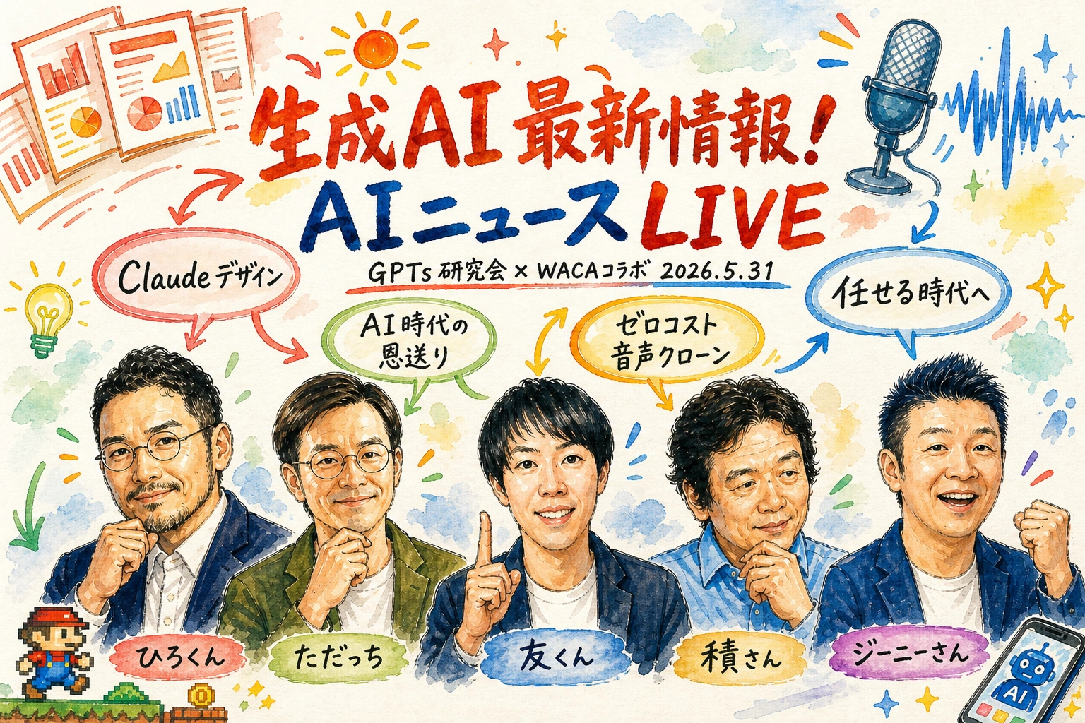 GPTs研究会×WACAコラボLIVE 5/31 全体図グラレコ