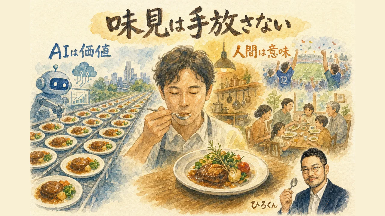 それでも味見は手放さない AIの価値と人間の意味