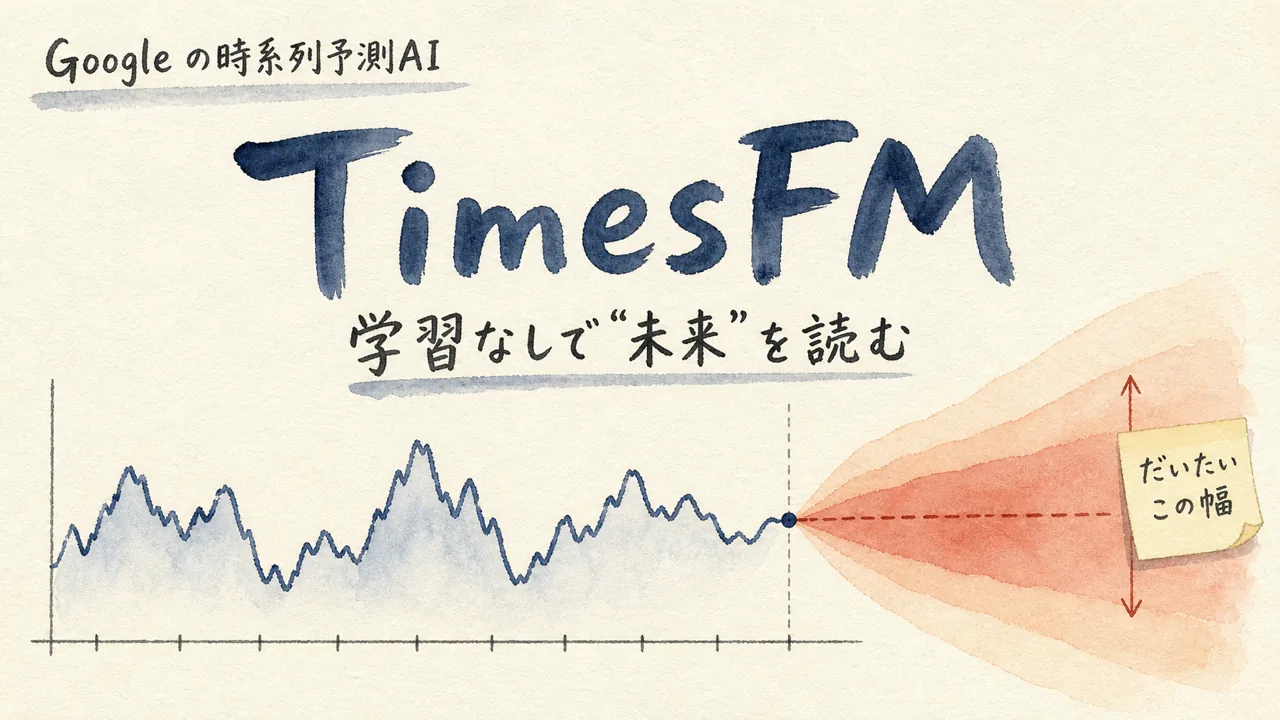 学習なしで未来を読むGoogleのTimesFMを正直に試した図