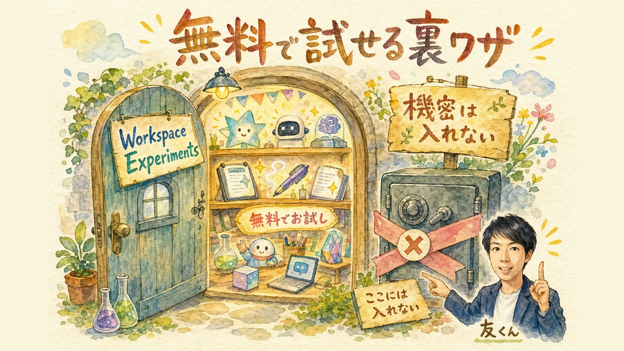 有料機能を無料で試す裏ワザ — Google Workspace Experiments