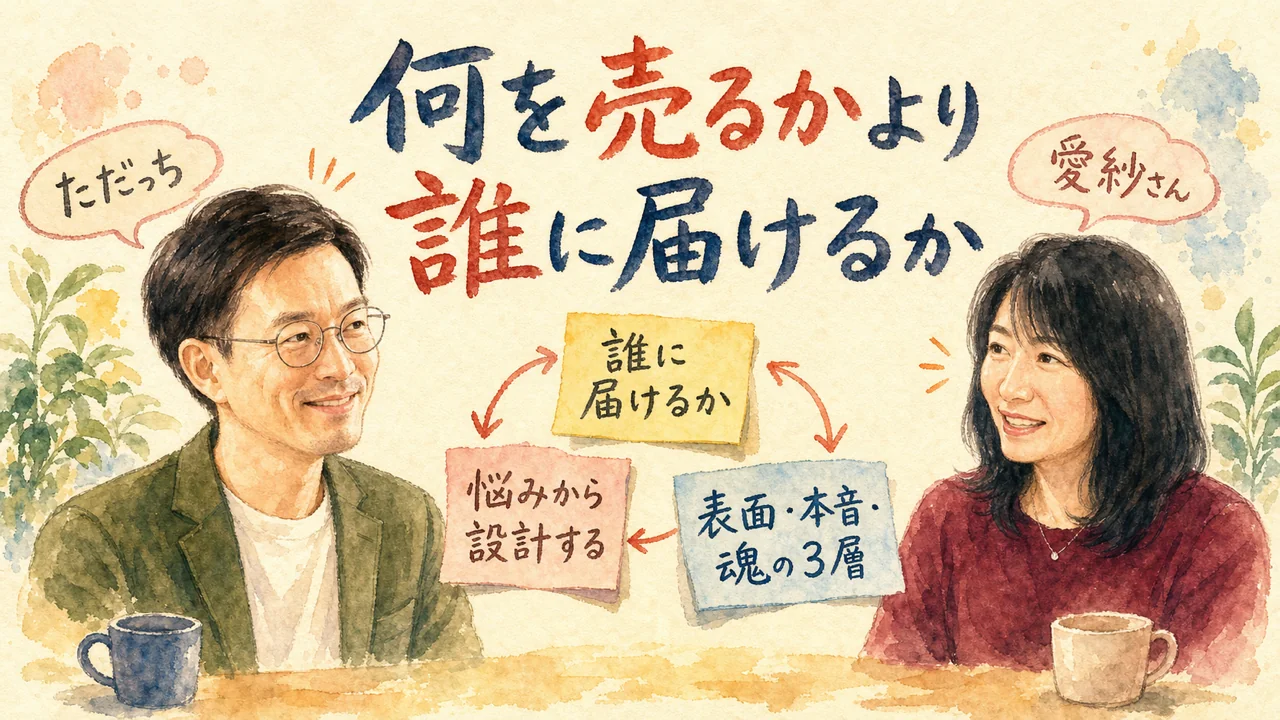 何を売るかより誰に届けるか AI時代のペルソナ設計の図