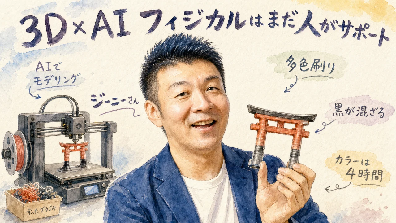 3DプリンターとAIで現実世界にモノを作る