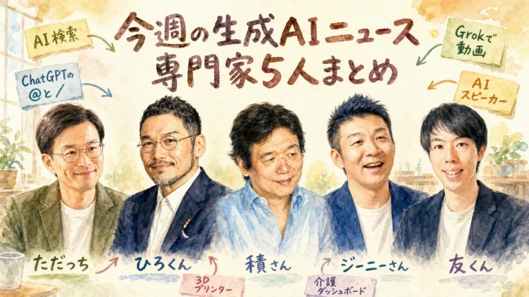 AI検索は同じ質問でも答えが全部違う｜今週の生成AIニュースをプロが解説 アイキャッチ