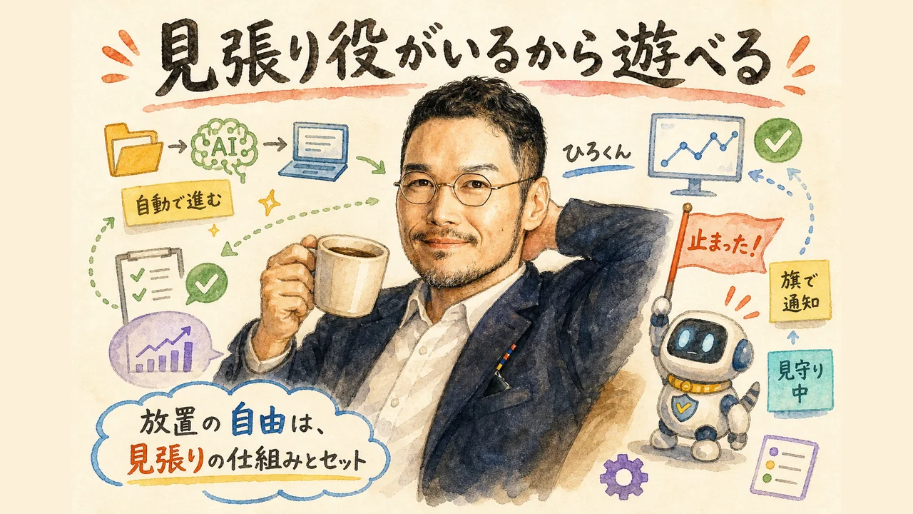 遊んでたら仕事が終わってたの裏で見張り役を雇う