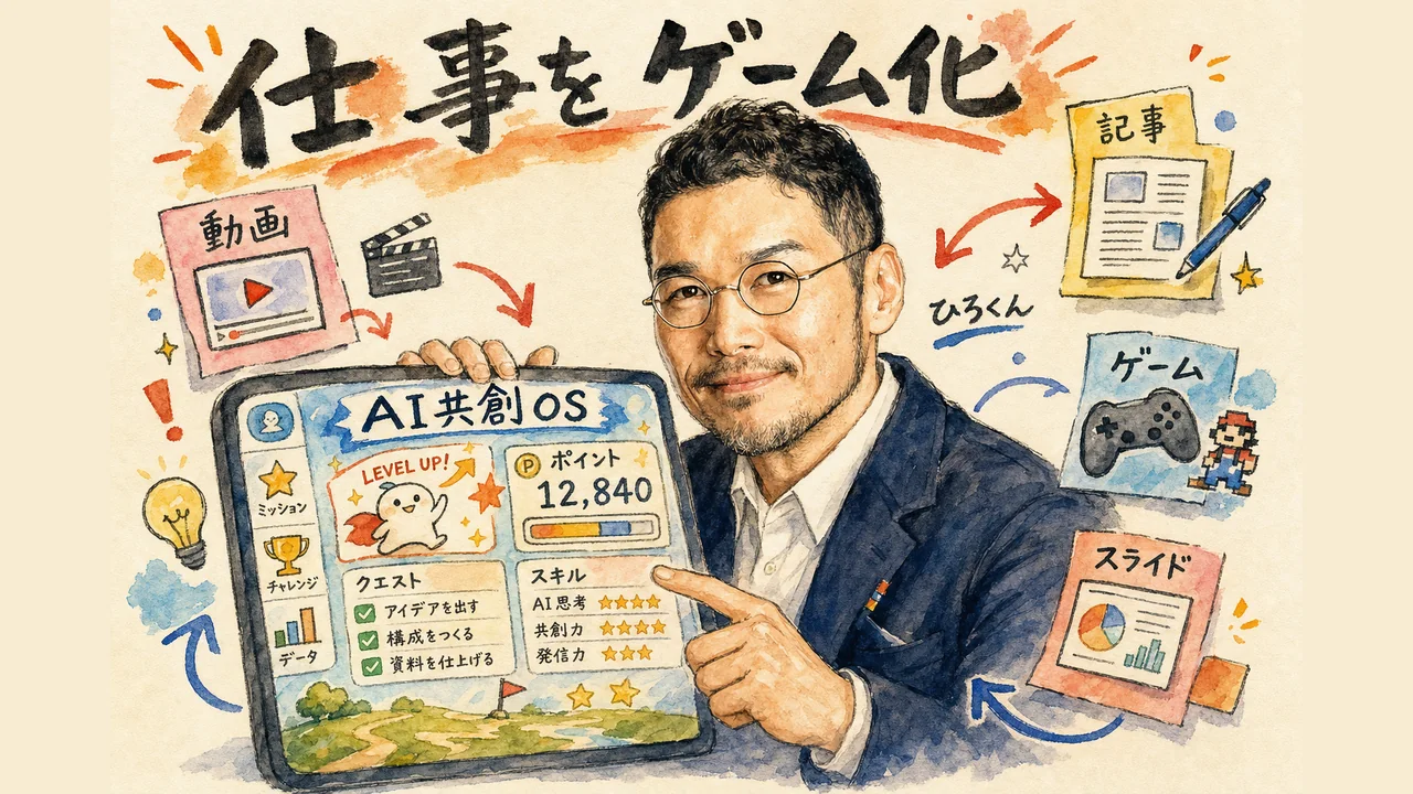仕事場をゲーム化するAI共創OS