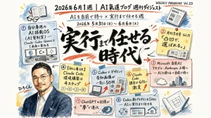2026年6月1週 週刊GPTs研究会ダイジェストの全体俯瞰グラフィックレコーディング