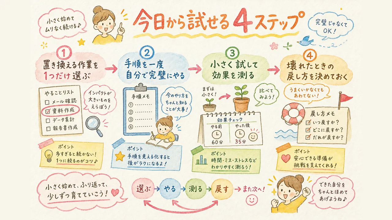 どう活かす？ —— 今日からの第一歩