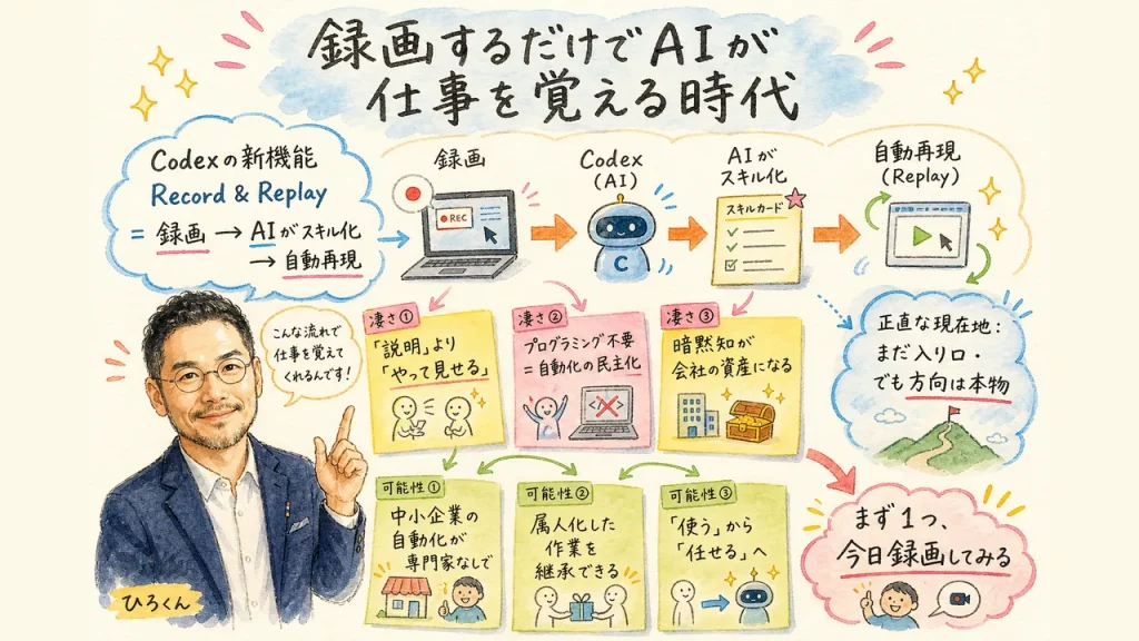 録画するだけでAIが仕事を覚える時代の全体図