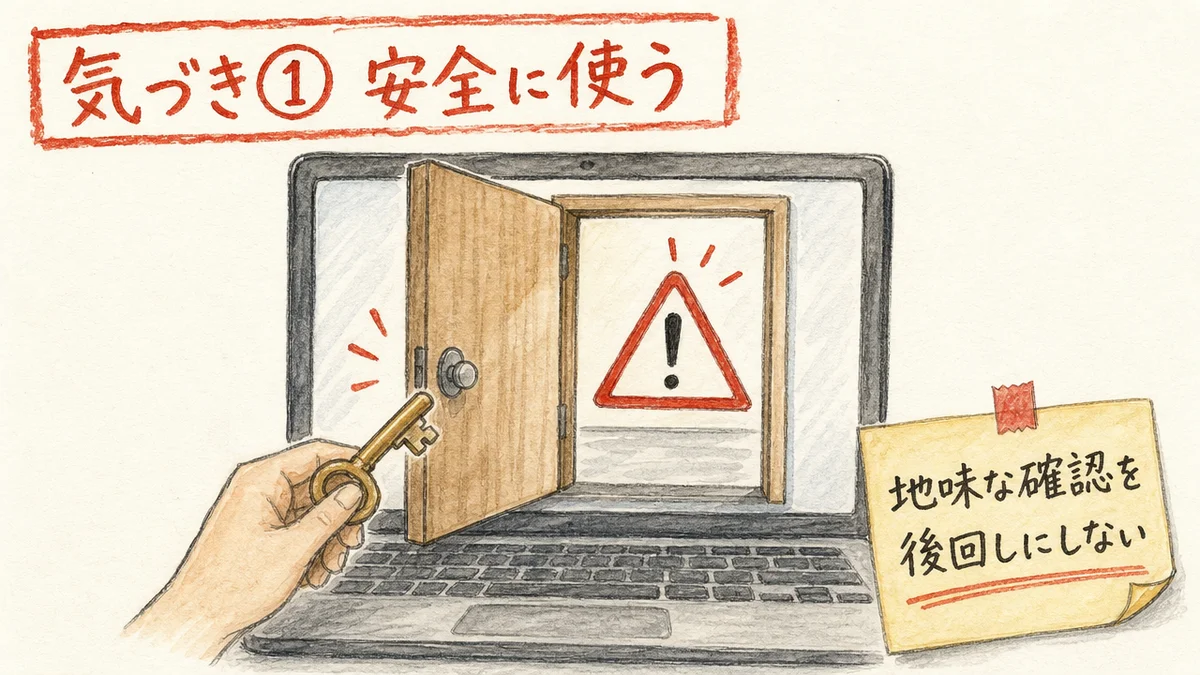 気づき①安全に使う