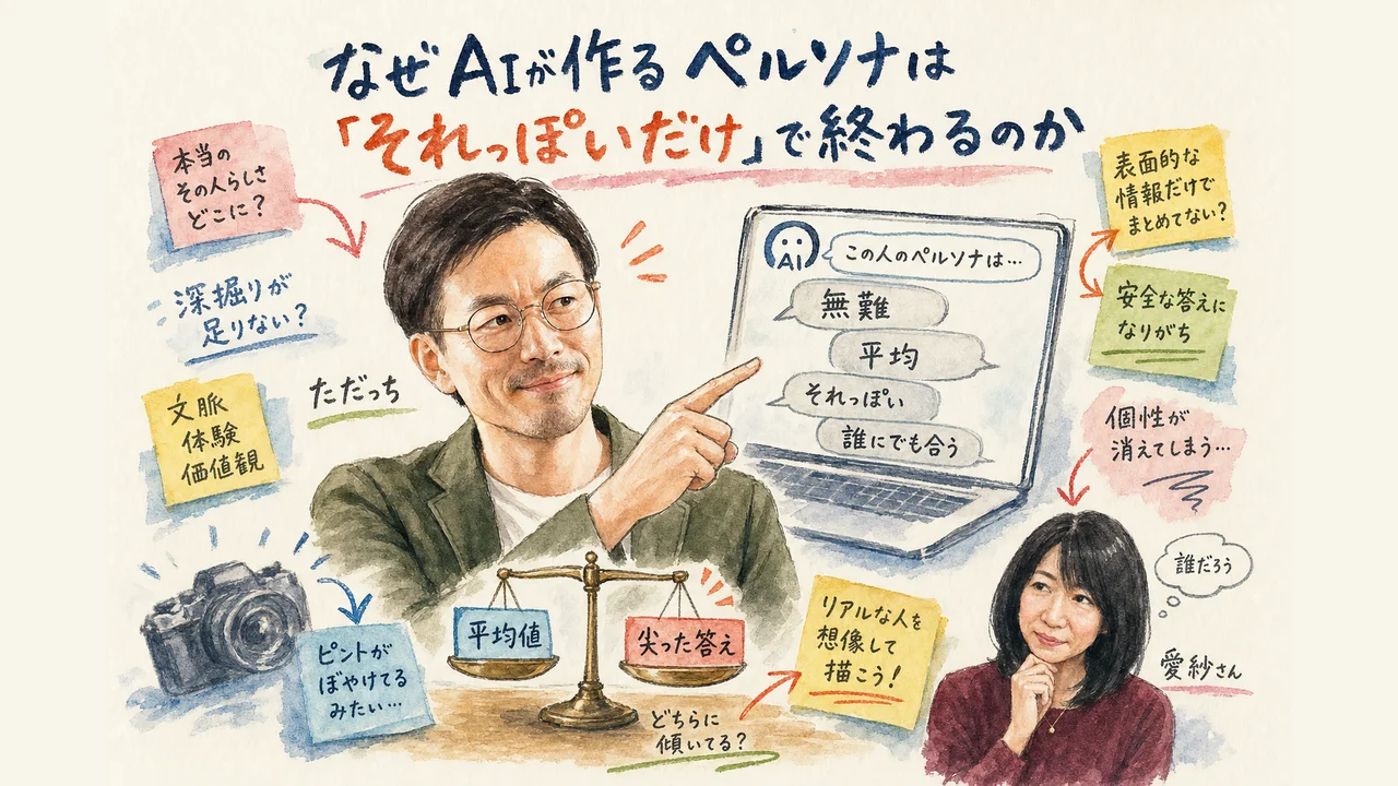 AIが作るペルソナが刺さらない理由を図解する