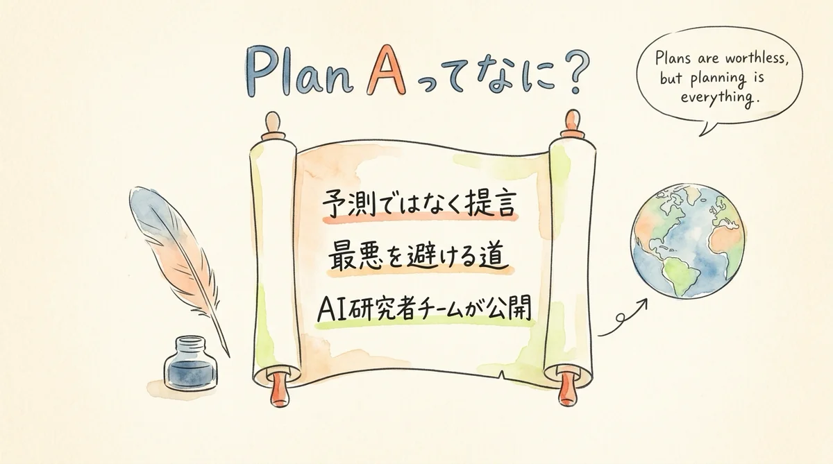 Plan Aってなに？予測ではなく勧告であることを示す図解