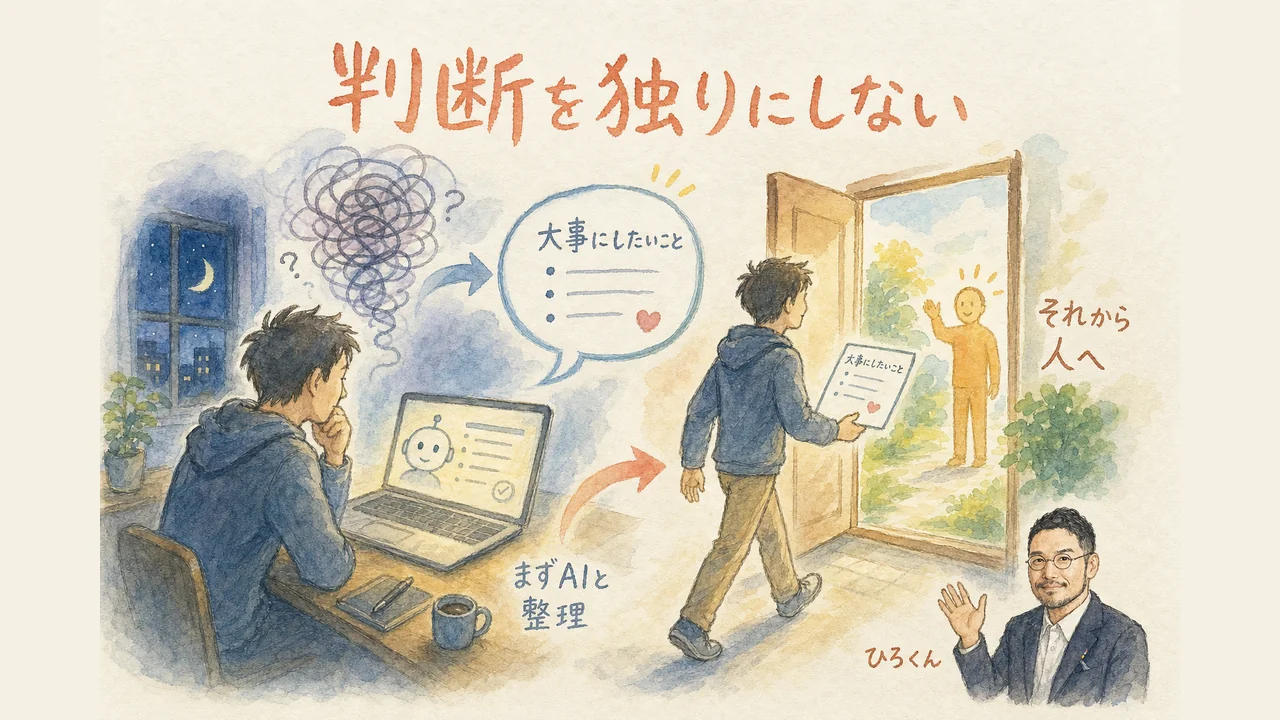 判断を独りにしない 図解グラレコ