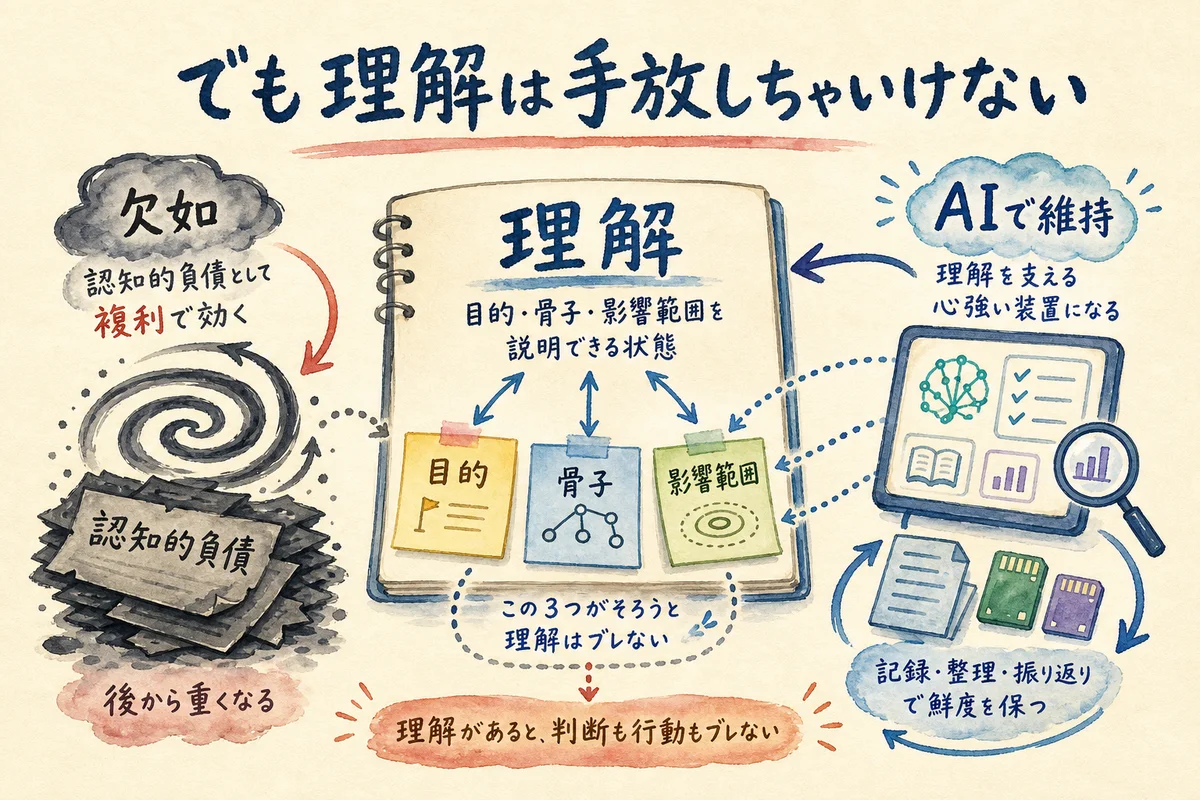でも理解は手放しちゃいけない