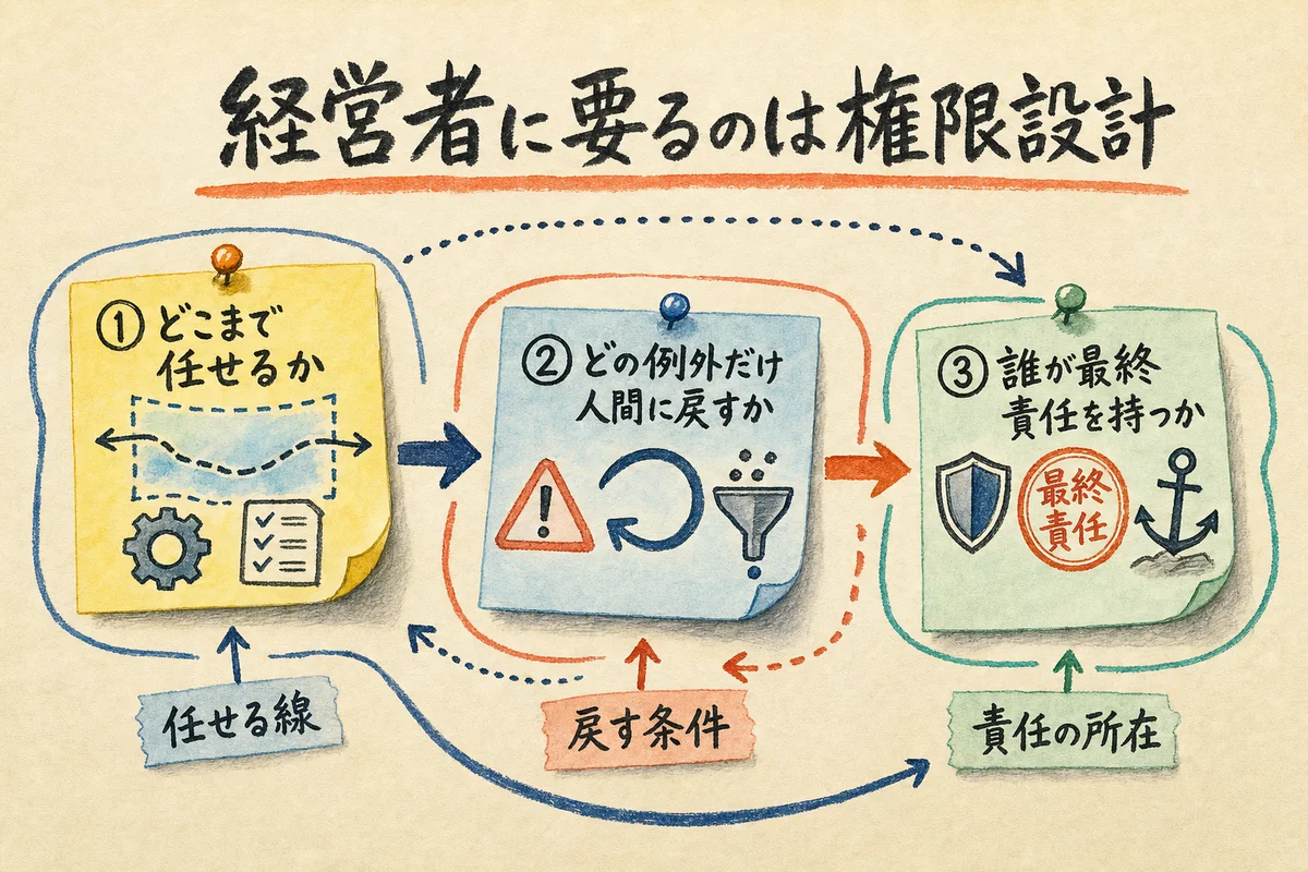 経営者に要るのは権限設計