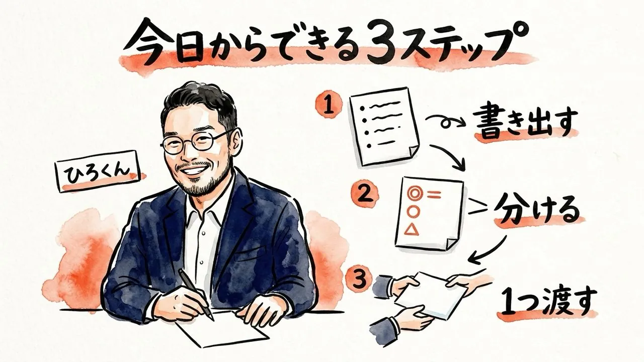 任せる仕事の決め方｜今日から始められる3ステップ