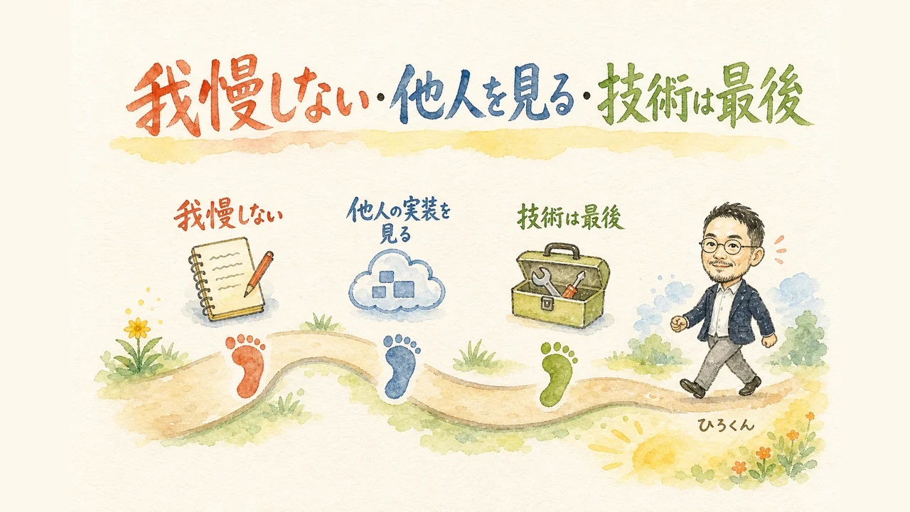 我慢しない他人を見る技術は最後の3ステップを示す図解