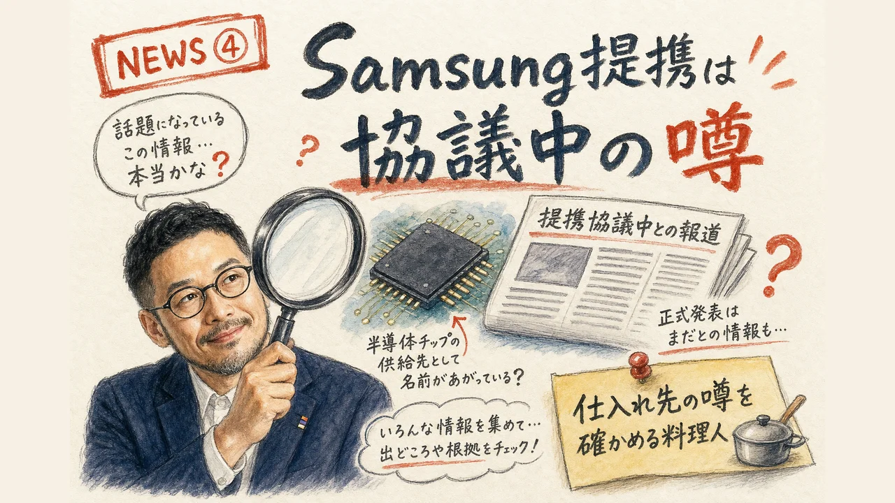 Anthropic Samsungチップ協議報道を示す図解