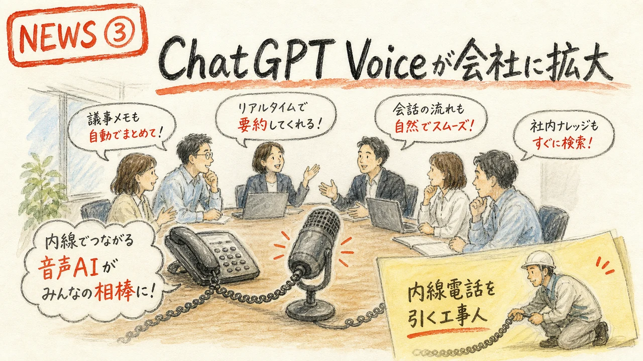 ChatGPT Voice企業展開 グラレコ