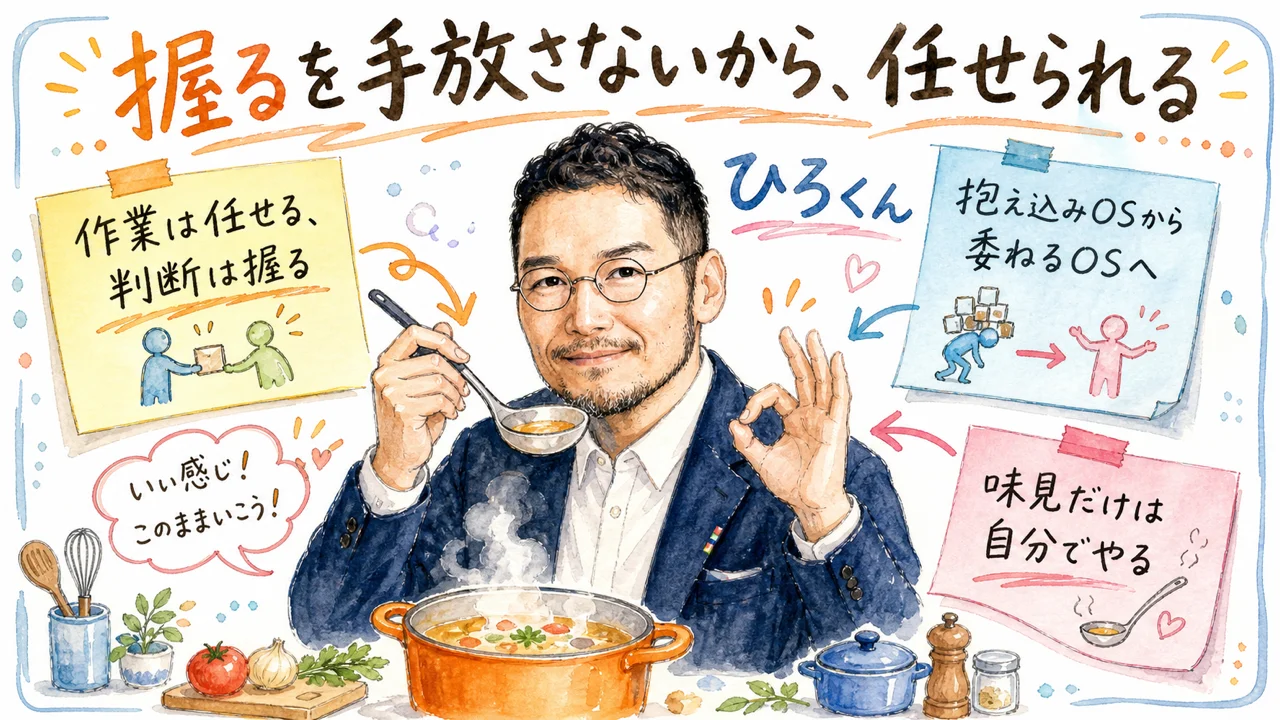 味見だけは自分でやる、というひろくんのコラム図解
