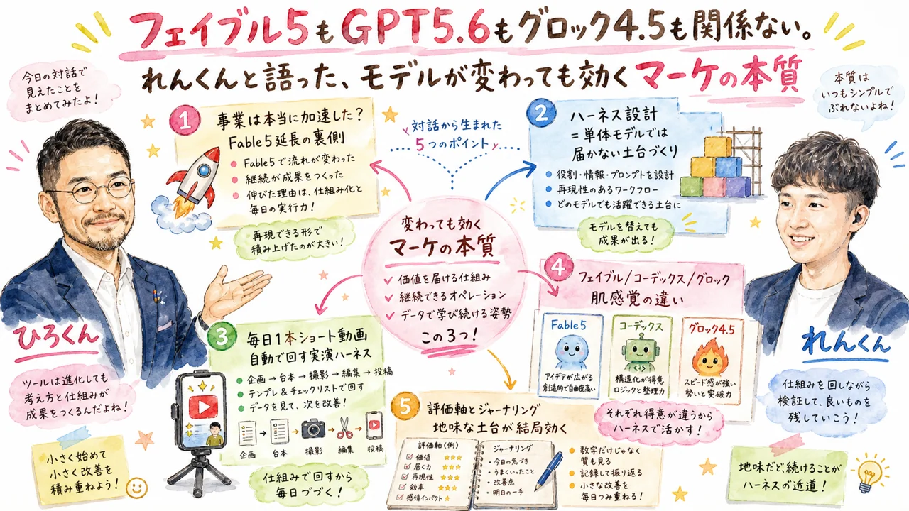 新モデルの乗り換えより棚卸しと言語化という土台づくりが本質であることを示す図解
