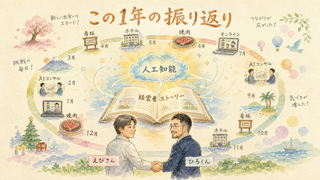 AIで作る経営者ストーリーと、この1年の振り返り
