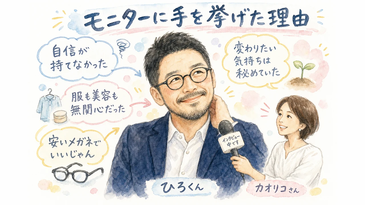 2年前、非モテ男子だった私がモニターに手を挙げた理由