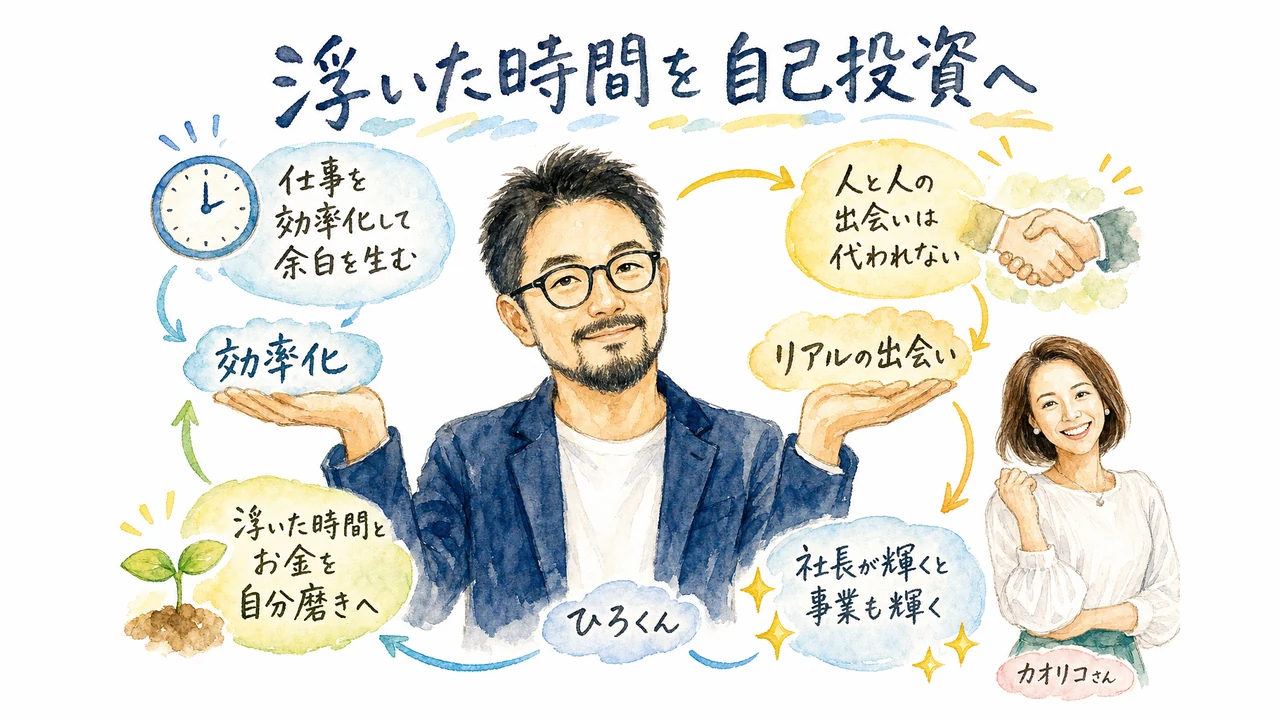 AIで生んだ時間とお金をどこに使う？効率化の先はリアルの自己投資