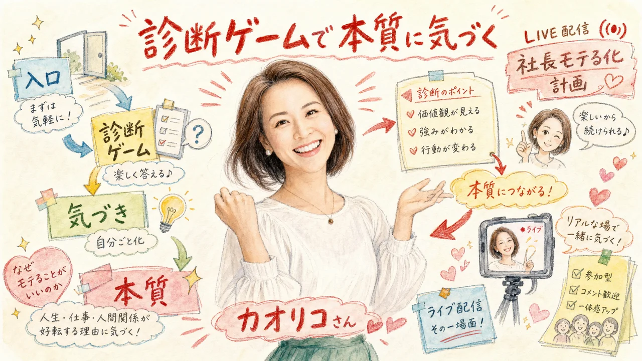 診断ゲームが本質への入口になる図