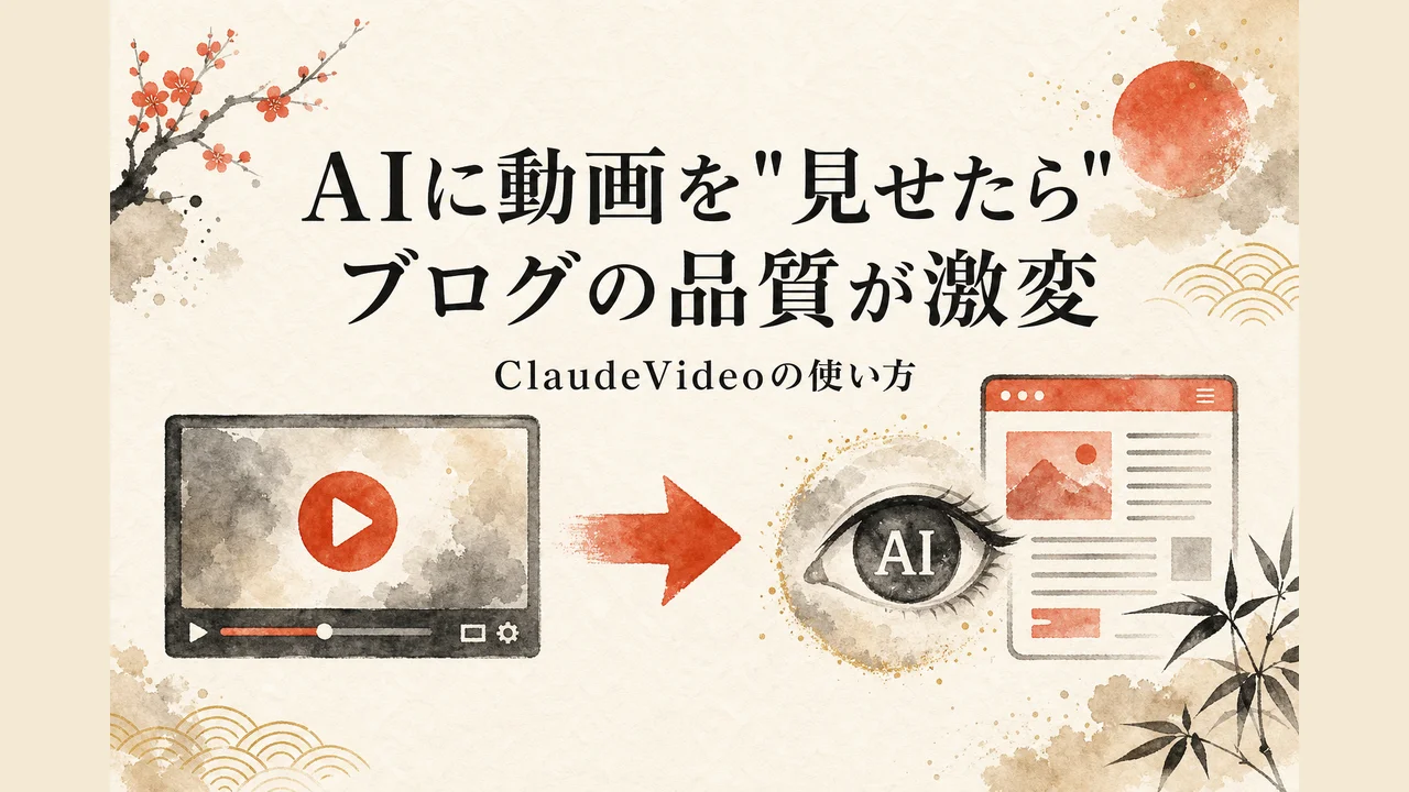 文字起こしの固有名詞誤変換とClaudeVideoで動画を見てから書く工夫を示す図解
