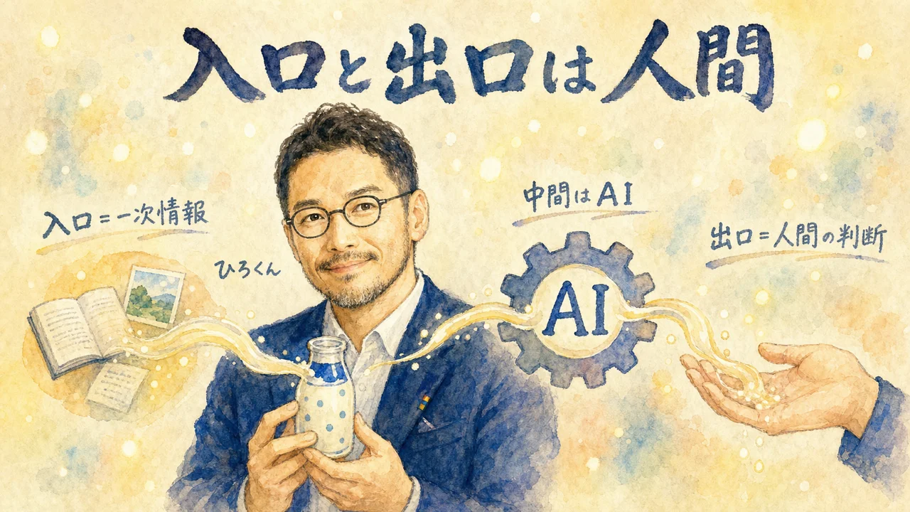 中間は全部AIでいい、でも入口と出口だけは人間がやる