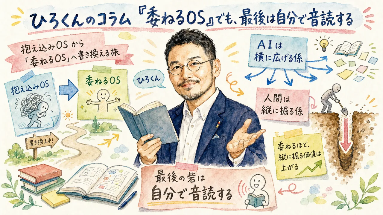 委ねるOSでも最後は自分で音読する