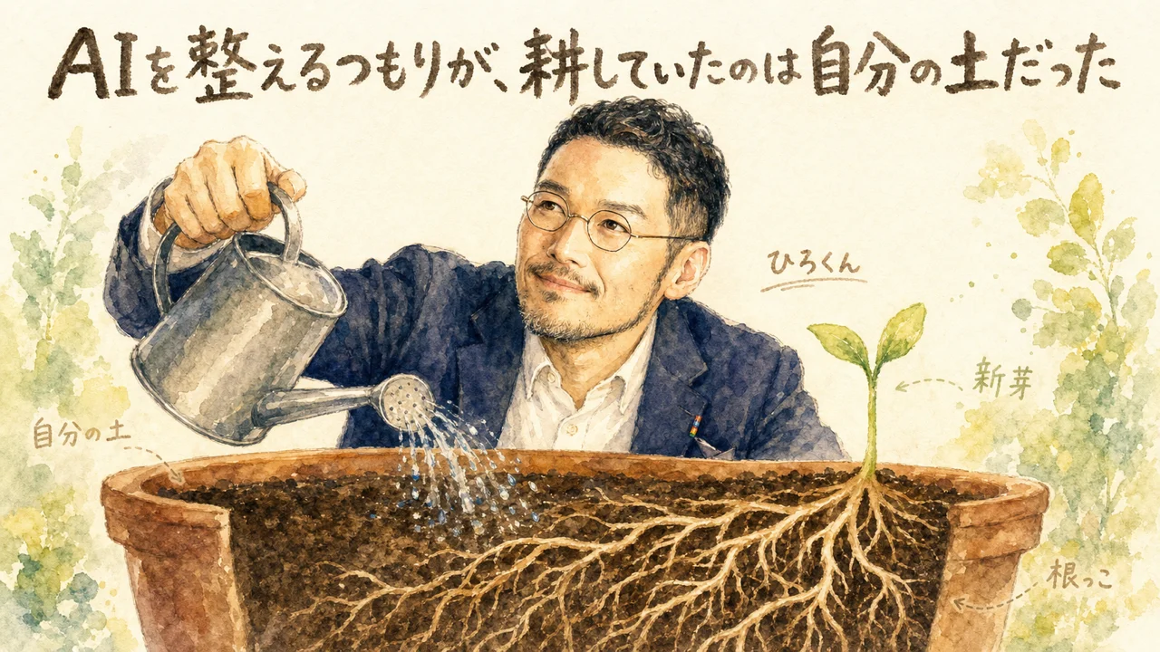 ひろくんコラム:AIを整えるつもりが耕していたのは自分の土だった