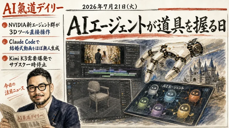 AI氣道デイリー 2026年7月21日 アイキャッチ